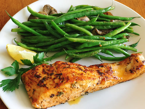 Salmon and Haricot Verts