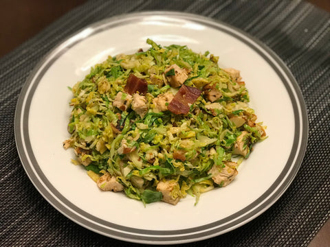 Warm Chicken and Brussel Sprout Salad